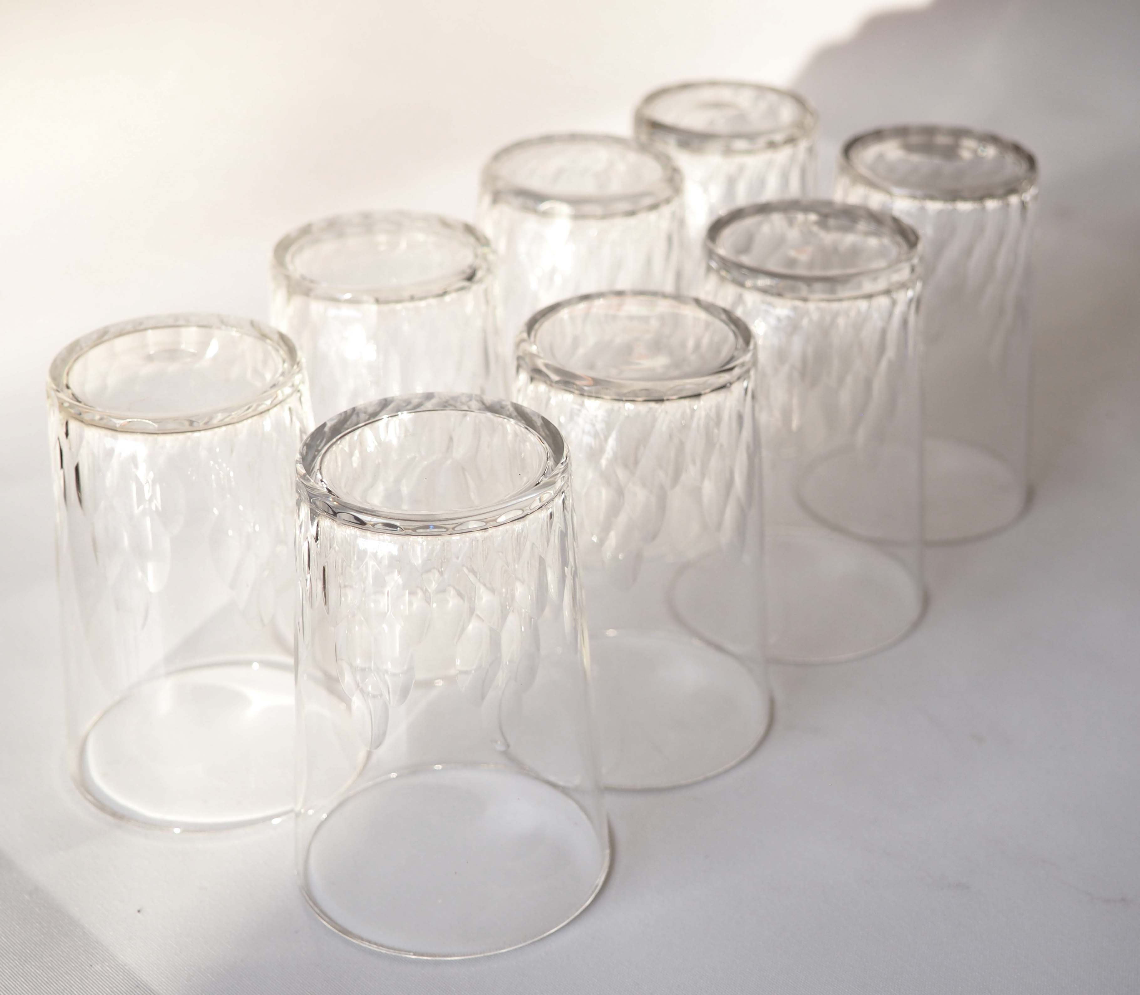 Set of 8 Baccarat crystal glasses