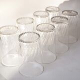 Set of 8 Baccarat crystal glasses