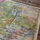 Ancient school map "Midi Mediterranean and Corsica" - Paul Kaeppelin
