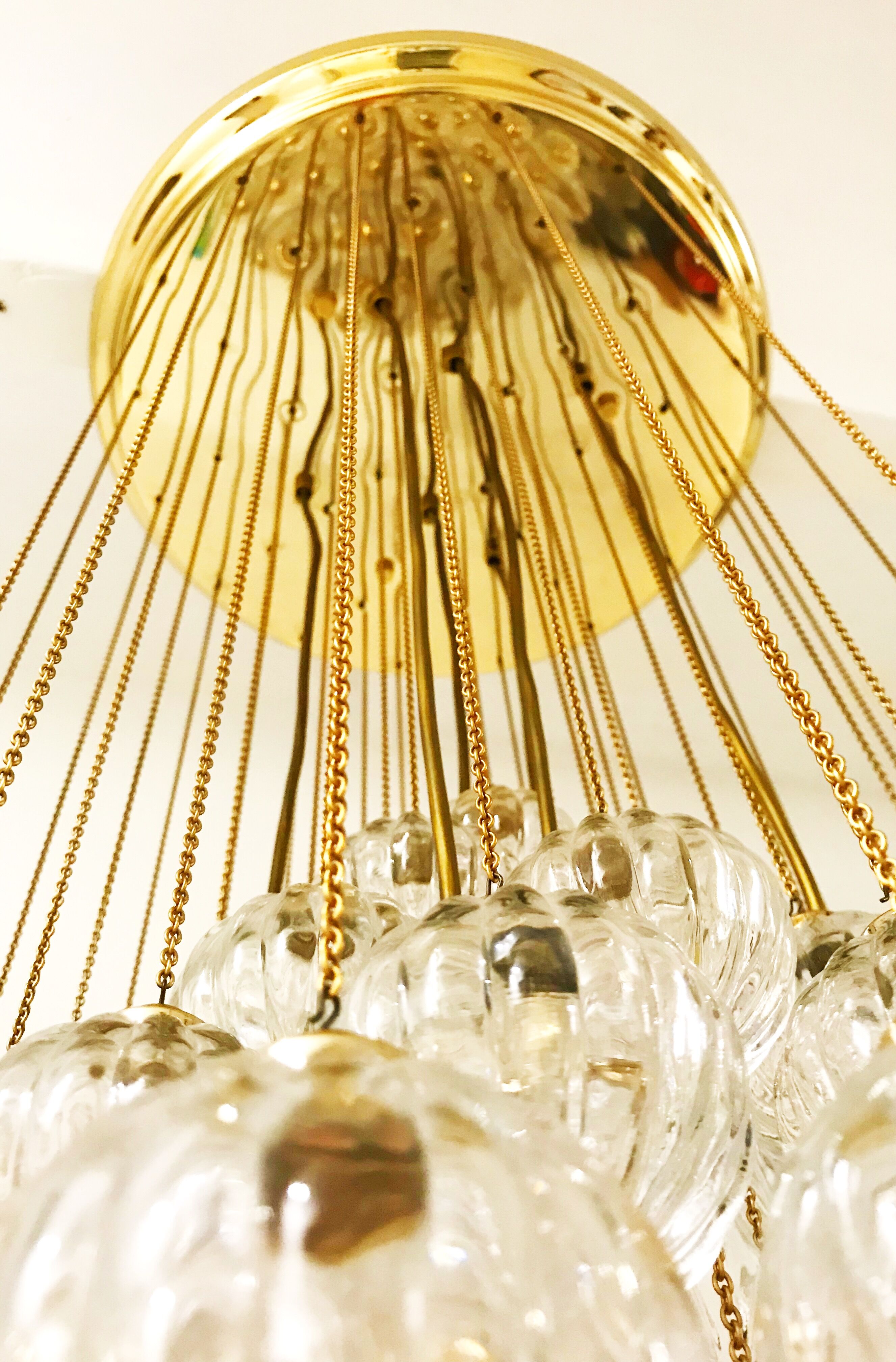 Murano crystal for sculpture chandelier 1970