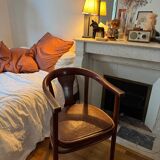 Two Thonet 967f F leather bistro chairs