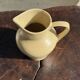 Small beige stoneware jug H14 L15