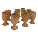 Lot verres en grés
