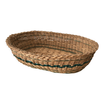 Old woven wicker basket