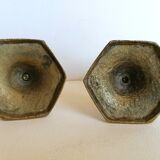 Pair of brass candlesticks