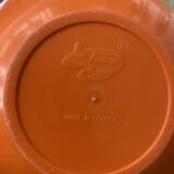 Vintage orange bucket in the shape of a FASYL bowling ball, diameter 18 cm