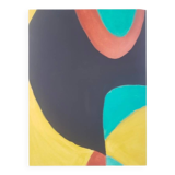 Large hand painted abstract canvas