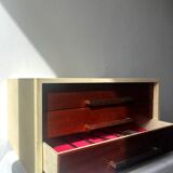 Cutlery set with storage furniture, Gero Zilduro (Netherlands), 100 pieces, stainless steel