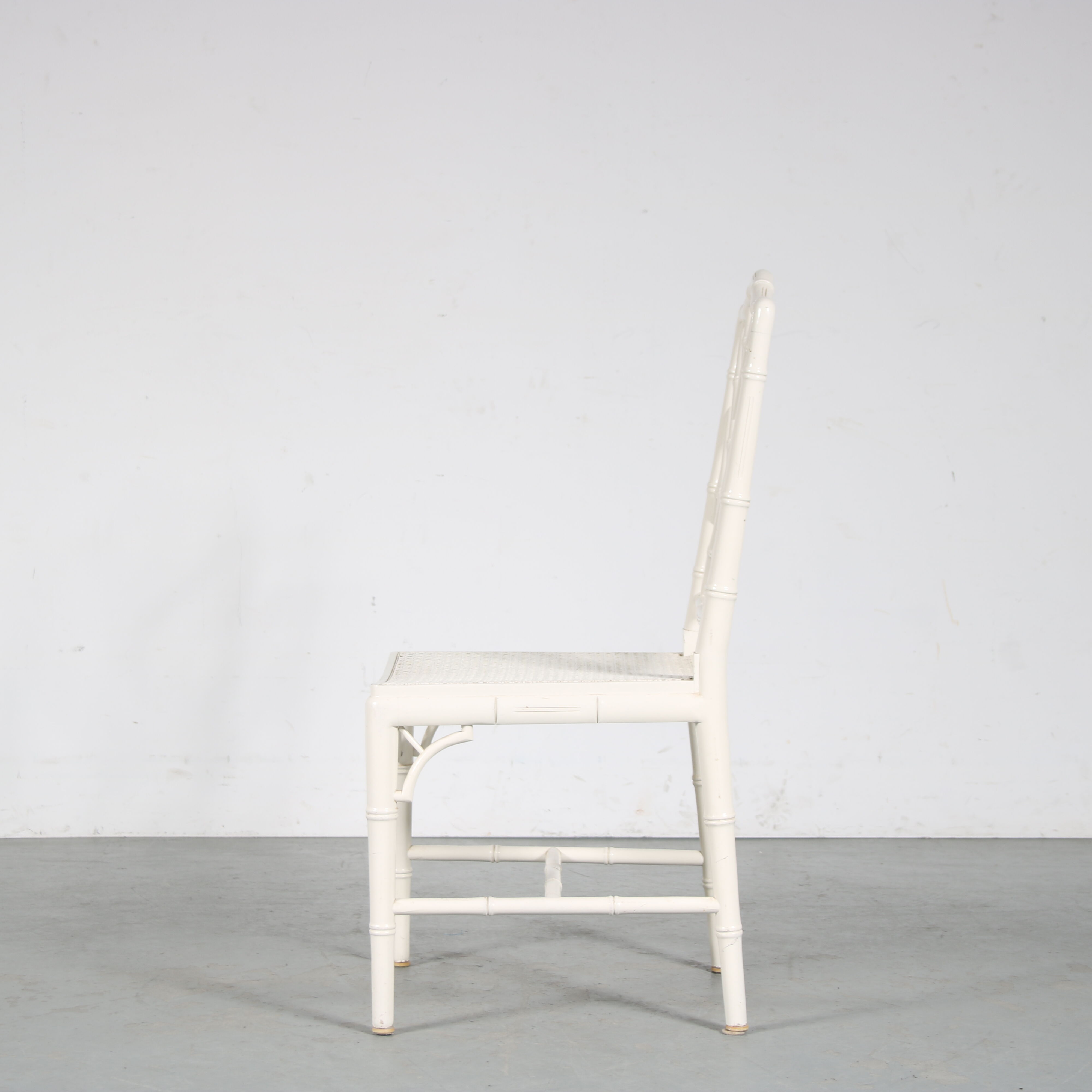 1970s Faux bamboo dining chairs from Spain