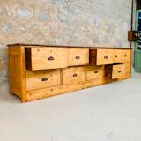 Large Antique Craft Furniture 300 cm Grocery Buffet Vintage 1920