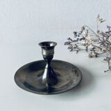 Old silver candle holder