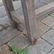 Pair of solid raw wood benches XIX