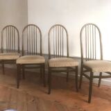 4 chaises bois Baumann modèle Éden vintage