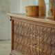 Modern Danish buffet in carved oak, signed Max A. Rasmussen, Denmark, 1940s.