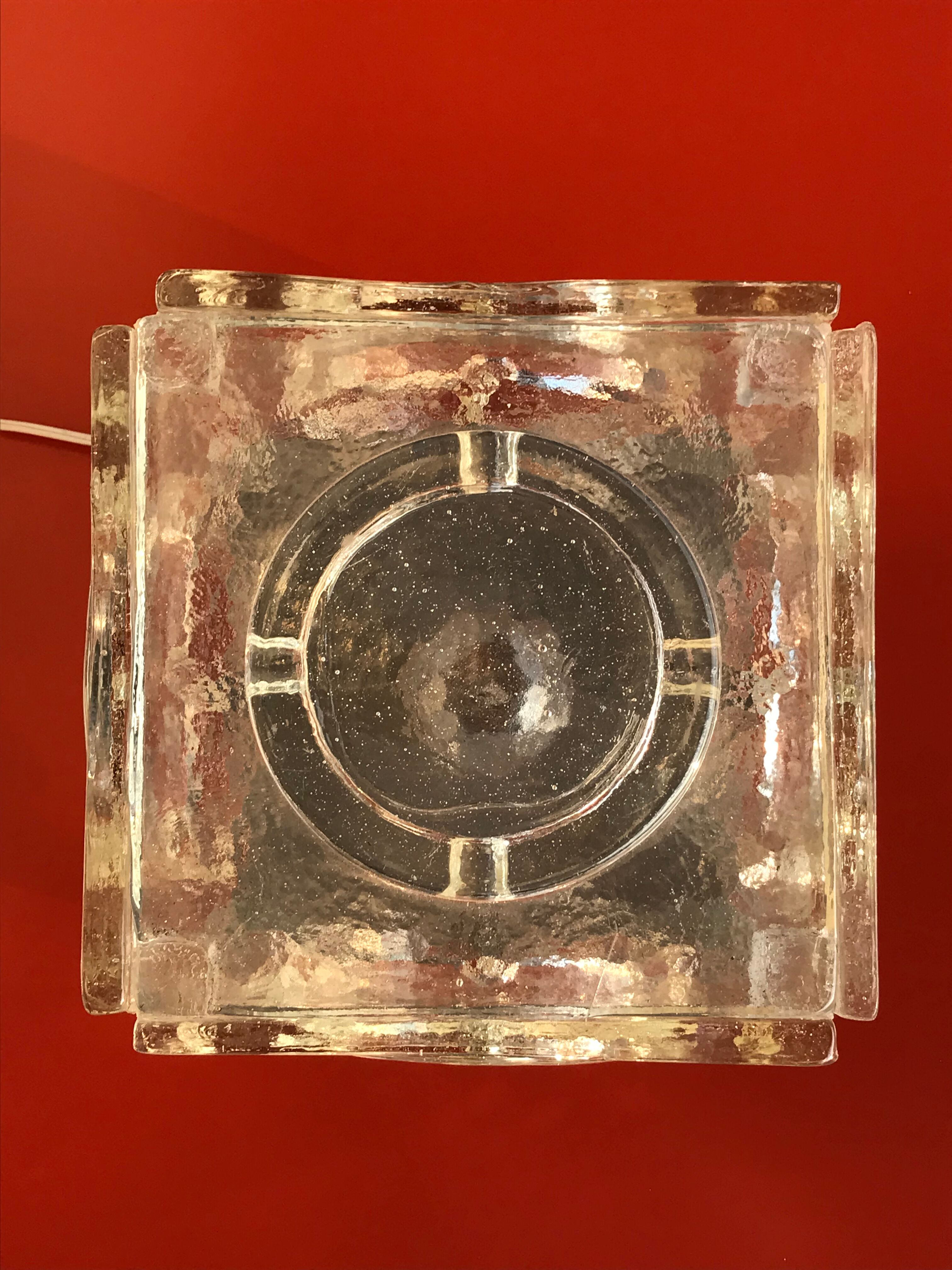 Albano poli luminous cube for poliarte, italy 1968