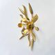 Gold leaf metal flower wall light Florentine wall light wheat ears