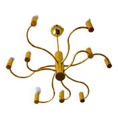 Vintage brass regency chandelier