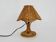 Bamboo rattan caned lamp. Italy 1950s 60s.