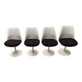 4 Saarinen knoll tulip chairs