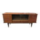 Vintage 1960s enfilade in varnished cherry wood.