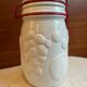 Bocal en verre blanc