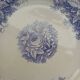3 antique flat plates in ironstone