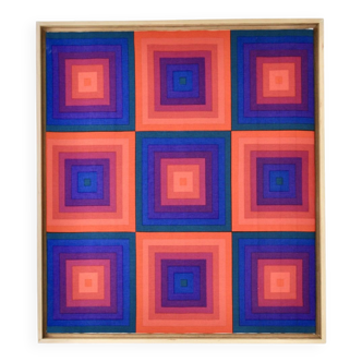 Fabric painting by Verner Panton for Mira, 1970s