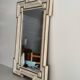 Art Nouveau wall mirror with a coloured gold frame by Meissen, 1930s, Germany.