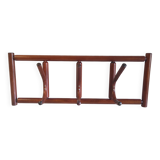Wooden wall-mounted coat rack - late 20th century