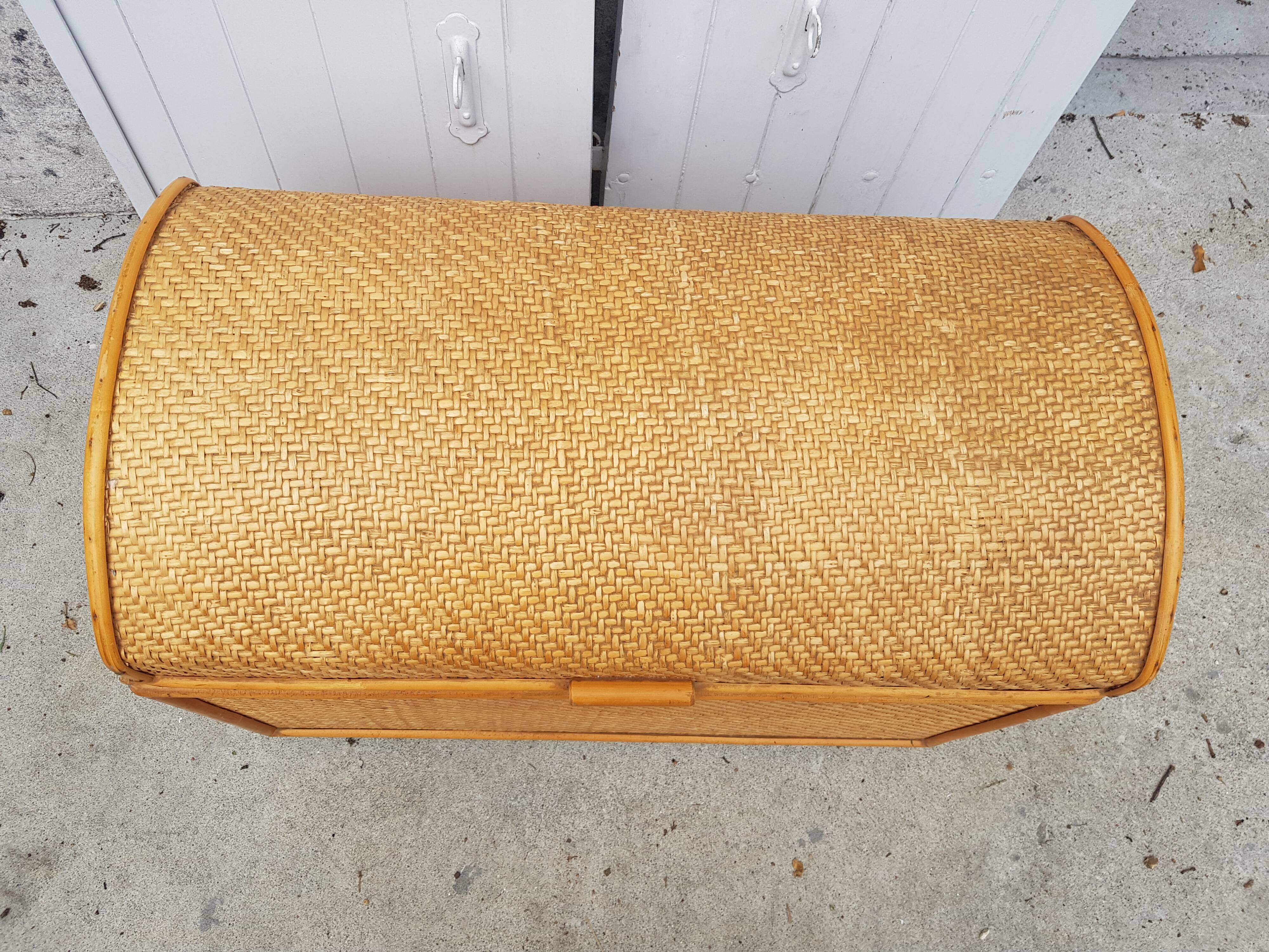 Vintage rattan box