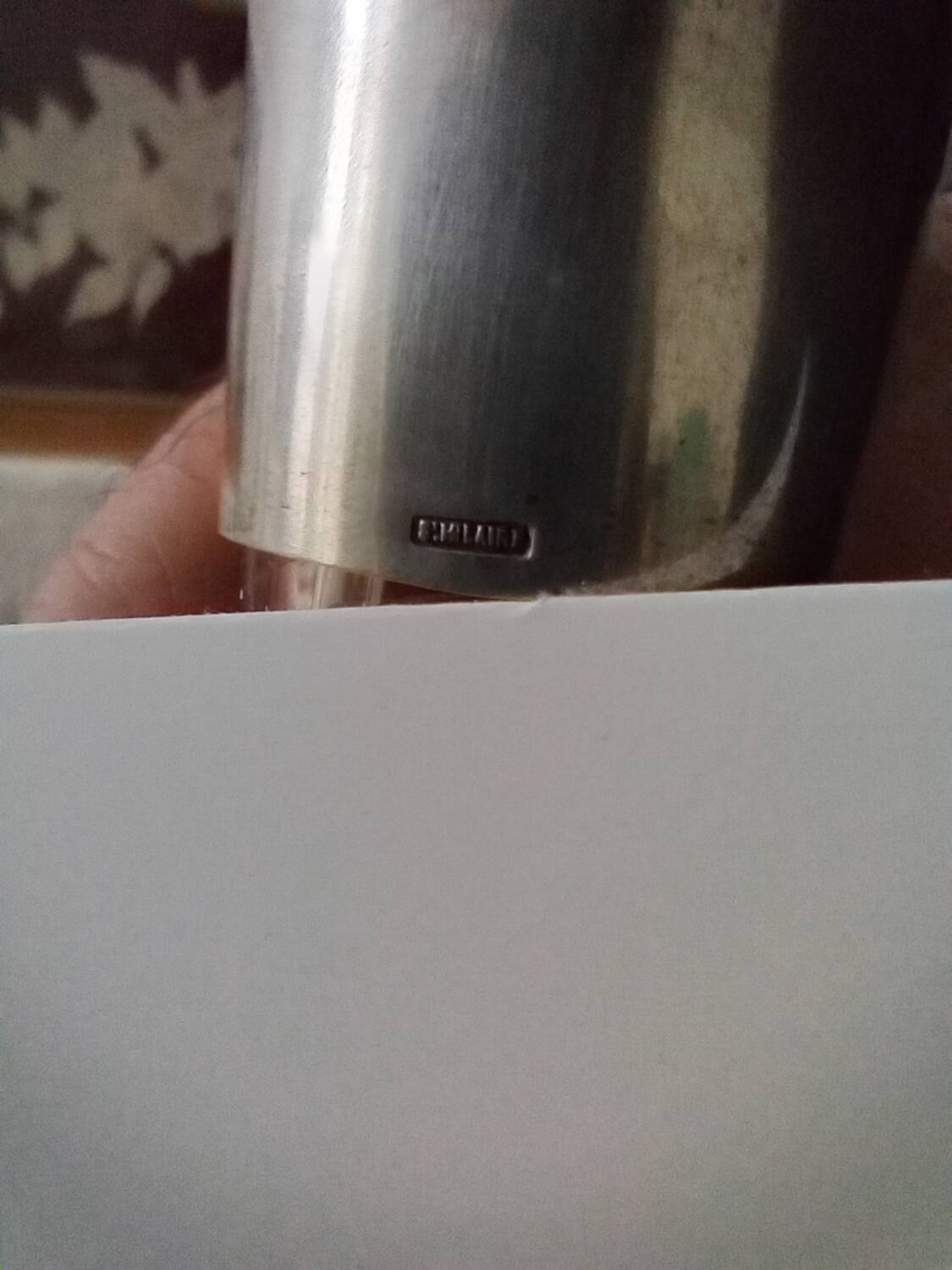 Silver-plated metal neck round carafe Saint Hilaire