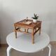 Vintage bamboo bedside table from the 70s.