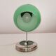 Lampe de table Bauhaus des années 1940 en verre vert moderne du milieu du siècle