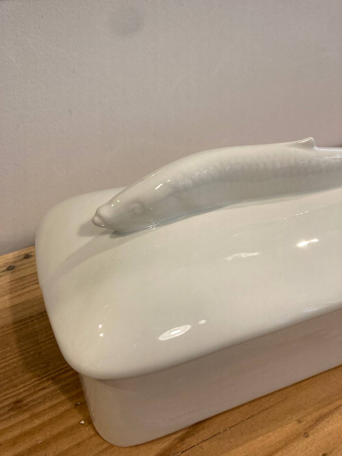 White porcelain fish terrine