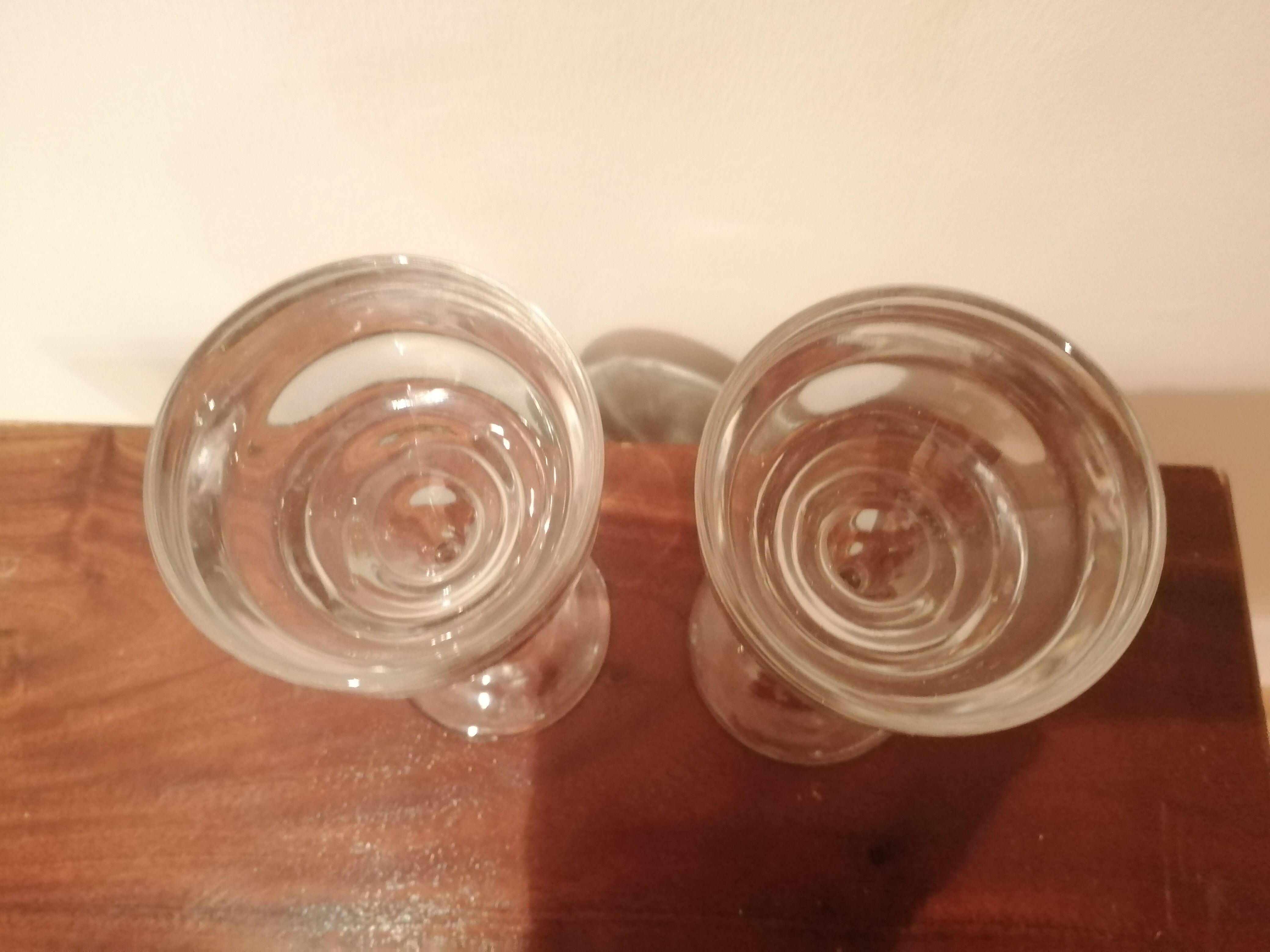 2 glasses absinthe absinthe in blown glass, 1930s