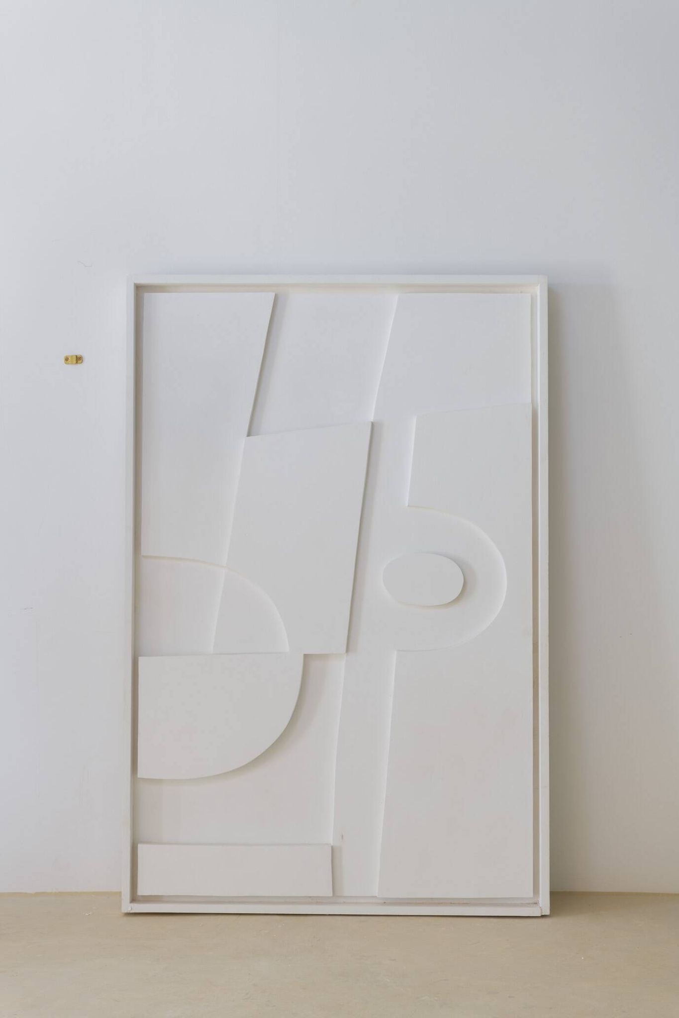 Gaia smooth white painting 100x50 cm