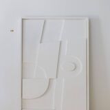 Gaia smooth white painting 100x50 cm