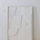 Tableau Gaïa blanc lisse 100x50 cm