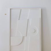 Gaia smooth white painting 100x50 cm