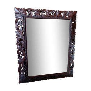 miroir en bois sculpté