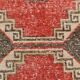 3x10 Red Brown Tribal Pattern Vintage Runner Rug, 78x305Cm