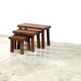 Brutalist nesting tables