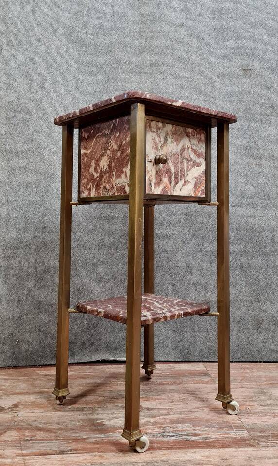 Marble and gilded brass ceremonial cabinet circa 1880-1900