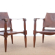 Fauteuils Safari en hêtre 1940s