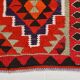Vintage Orange & Blue Tribal Kilim Runner Rug, 95x320Cm