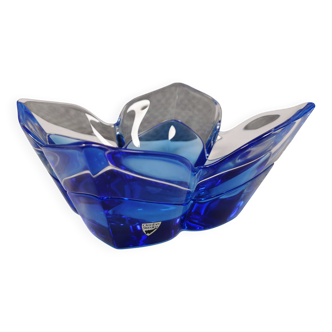 Lotus Glass bowl in mouth-blown glass from Swedish Orrefors 1988.