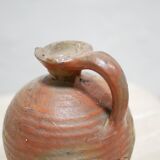 Old glazed terracotta jar