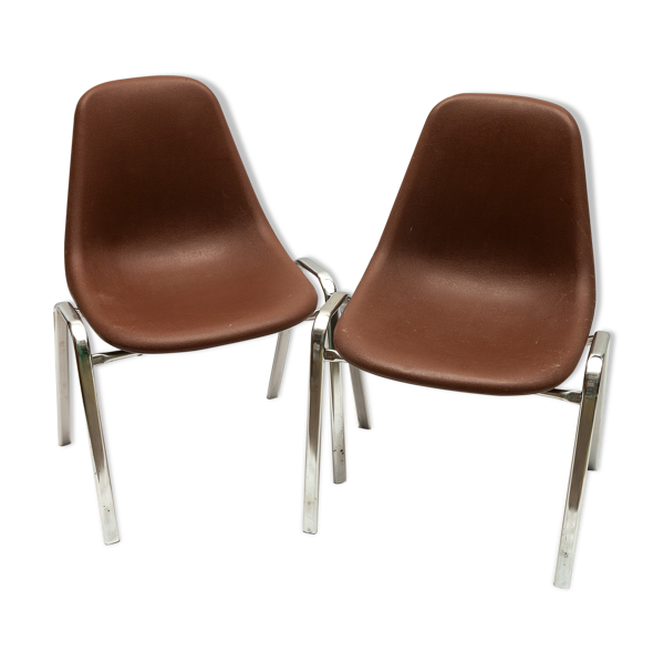 Deux chaises « ORLY » de Bruno Pollak