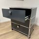USM Haller rolling cabinet in Anthracite Grey