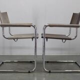 Set of four Bauhaus cantilever armchairs by Mart Stam, Italy
